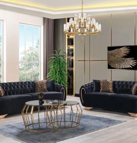 Victoria Velvet Living Room Set