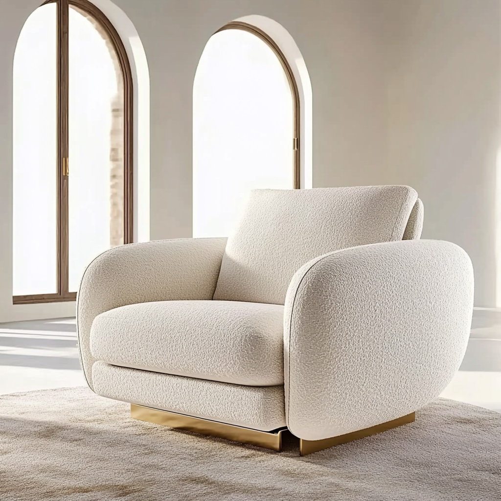 MTC0057 Matoezzi ITALIA design armchair with Italia fabric