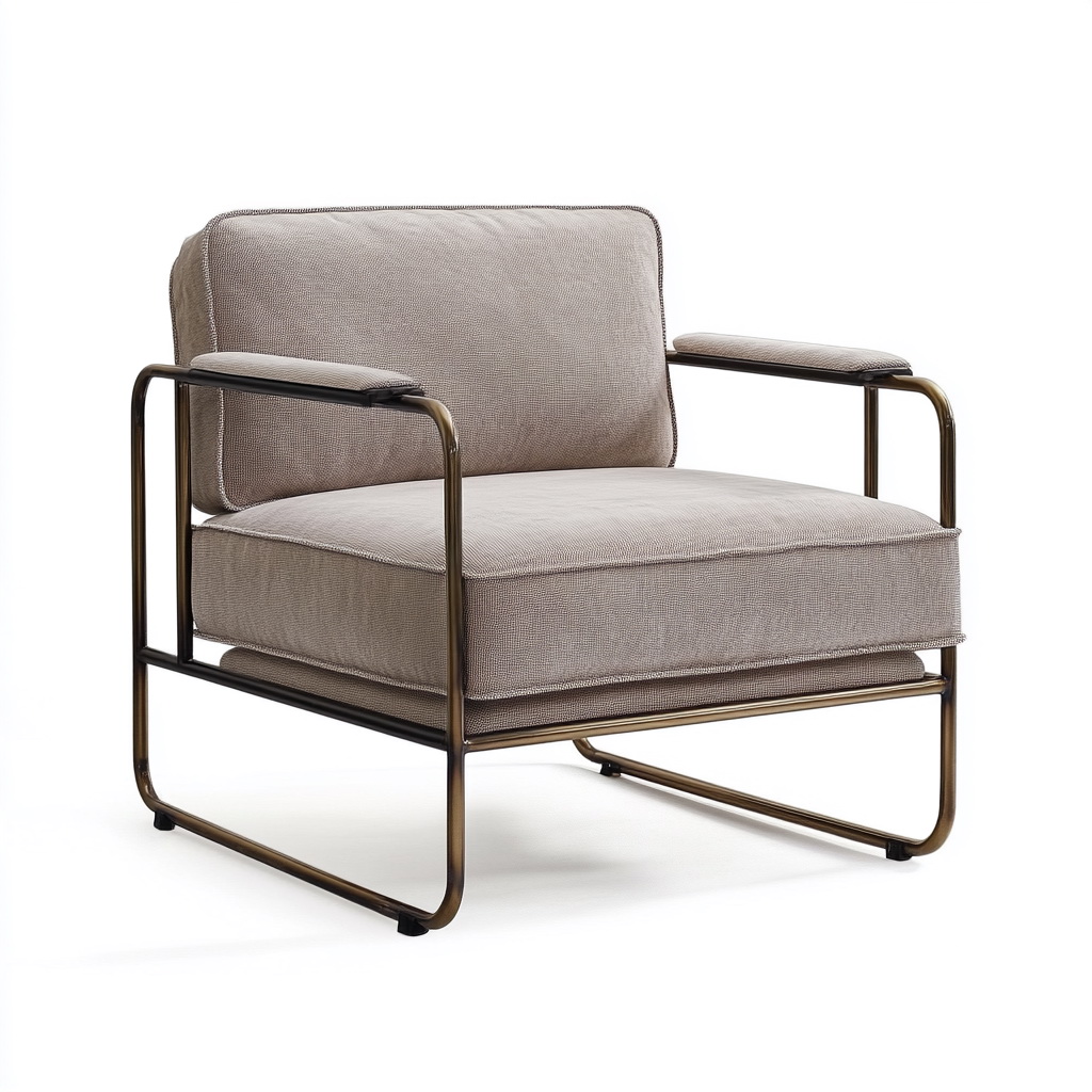 MTC0065 Matoezzi ITALIA lounge chair with solid walnut woood