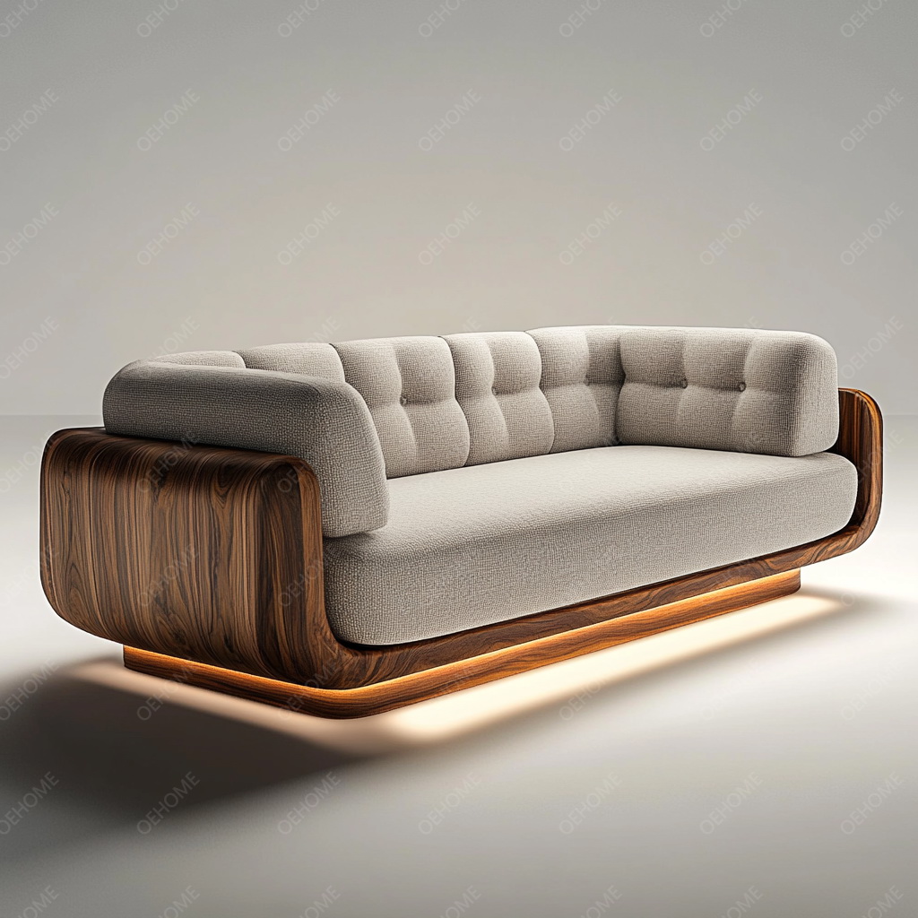 MA0021 Walnut-Colored Wabi-Sabi Modern Style Luxury Velvet Fabri