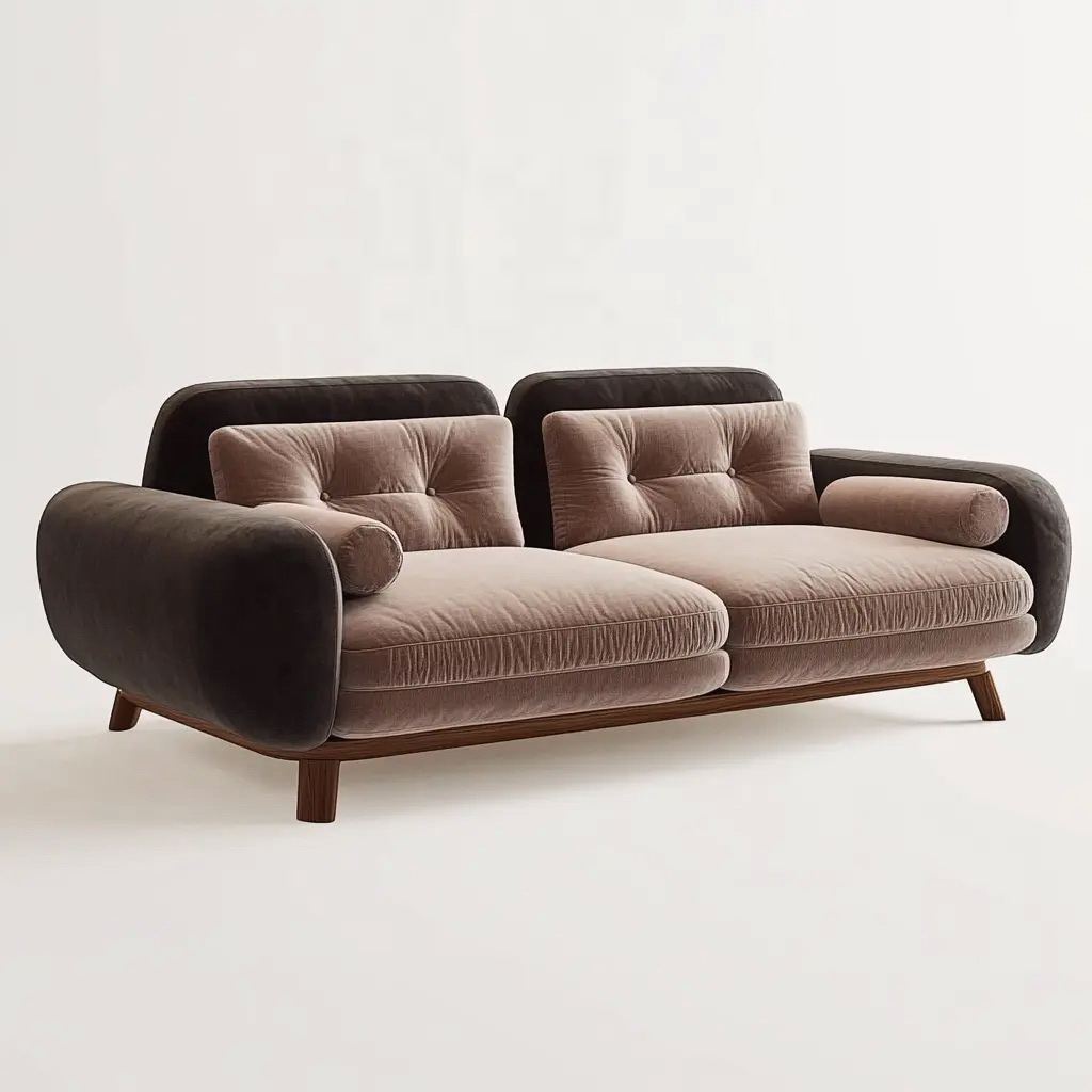 MA0035 Solid wood Matoezzi Modern Style Luxury Fabric Wooden lou
